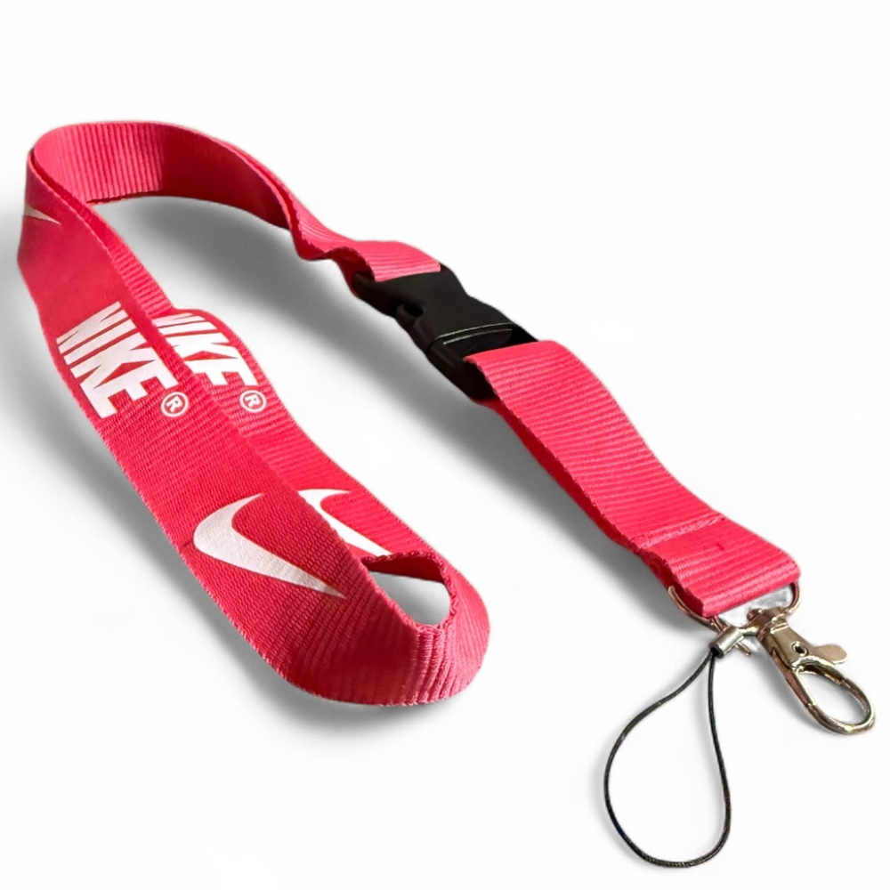 Nike Pink Detachable Lanyard ID Holder 20” – New Without Tags